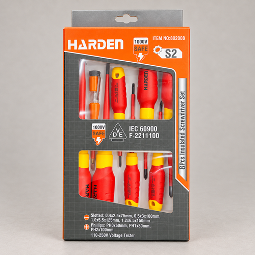 Harden 8Pcs Insulated Screwdriver Set